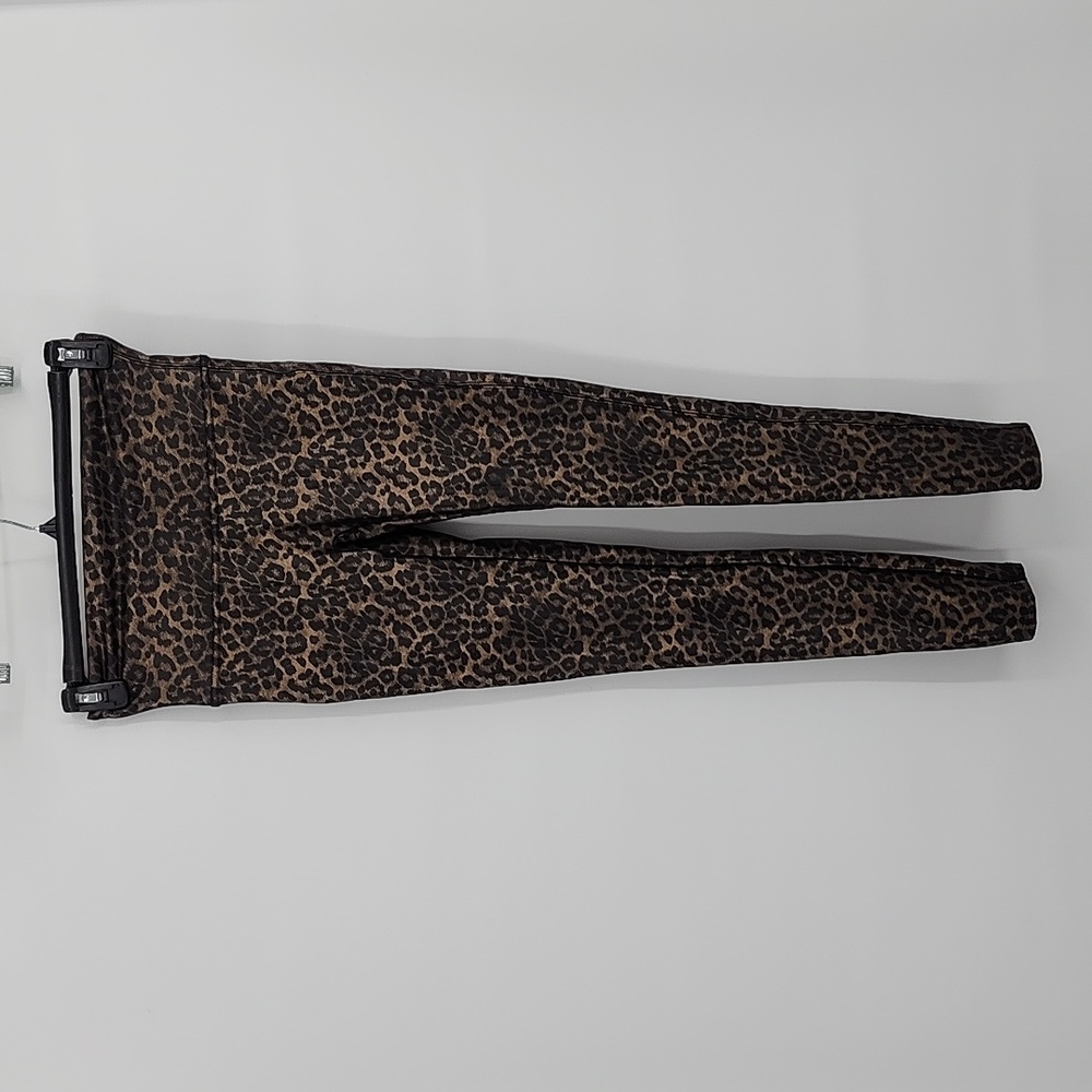 Spanx  Faux Leather Leopard Leggings in Leopard Shine Women's Size L